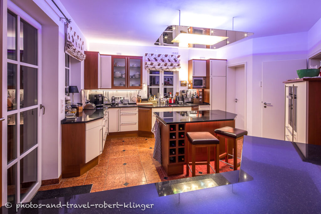 A indoor photo of a modern kitchen