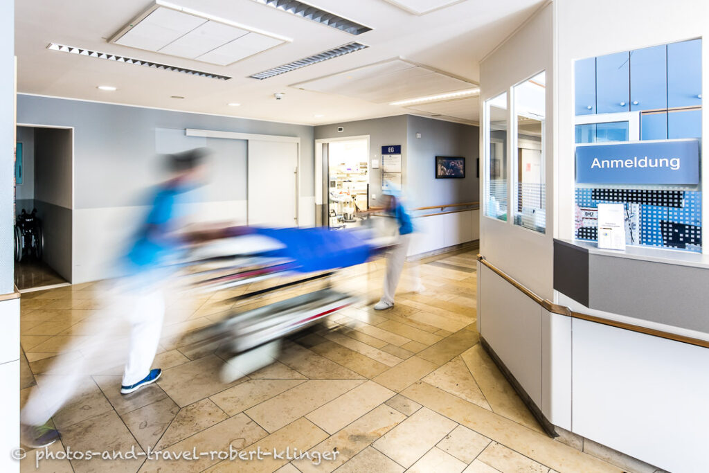Inside a hospital
