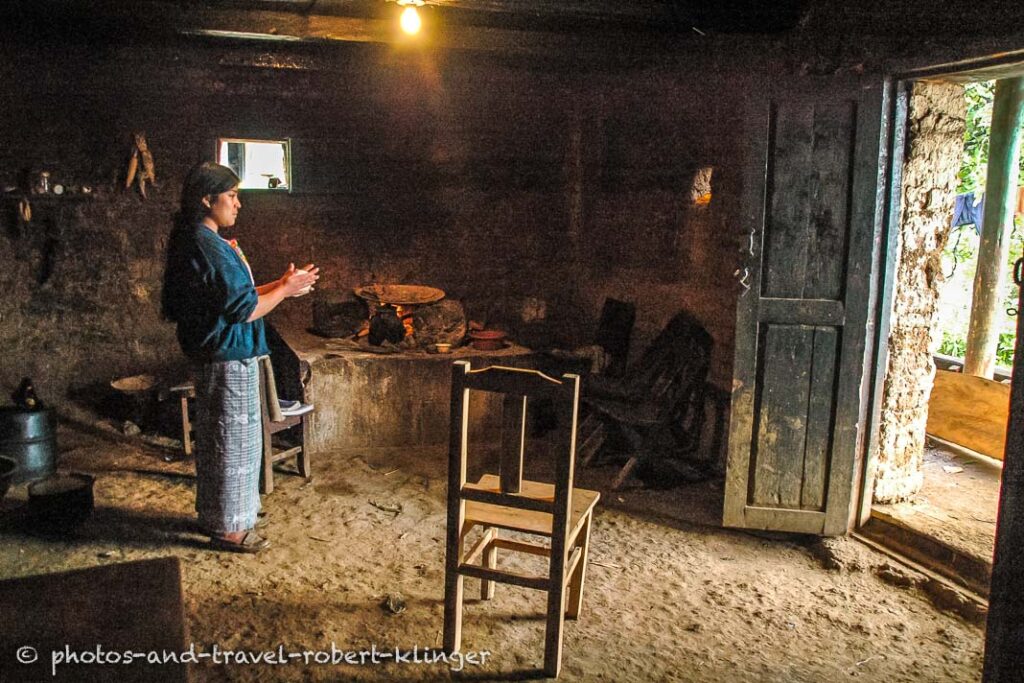 A woman in her kitchen in Honduras