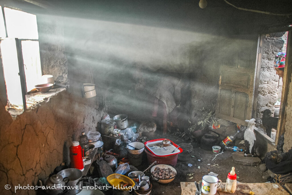A very rustic kitchen in South America