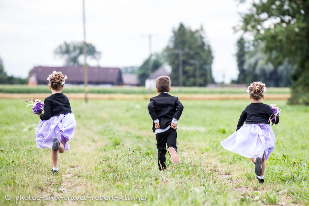 Children on a wedding