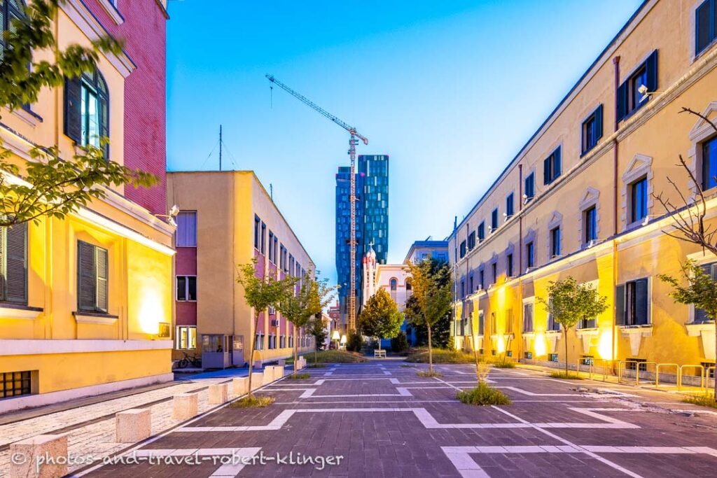 Architecture in Tirana, Albania