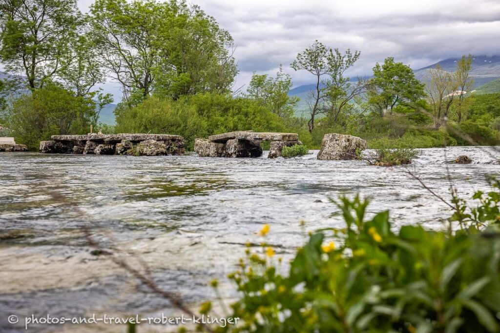 The old bridge over the Cetina river