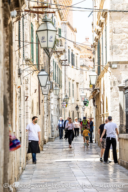 An alley in Dubrovnik
