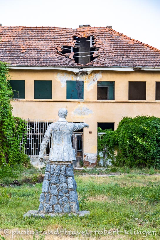 A old damaged building in the countryside of Northern Macedonia