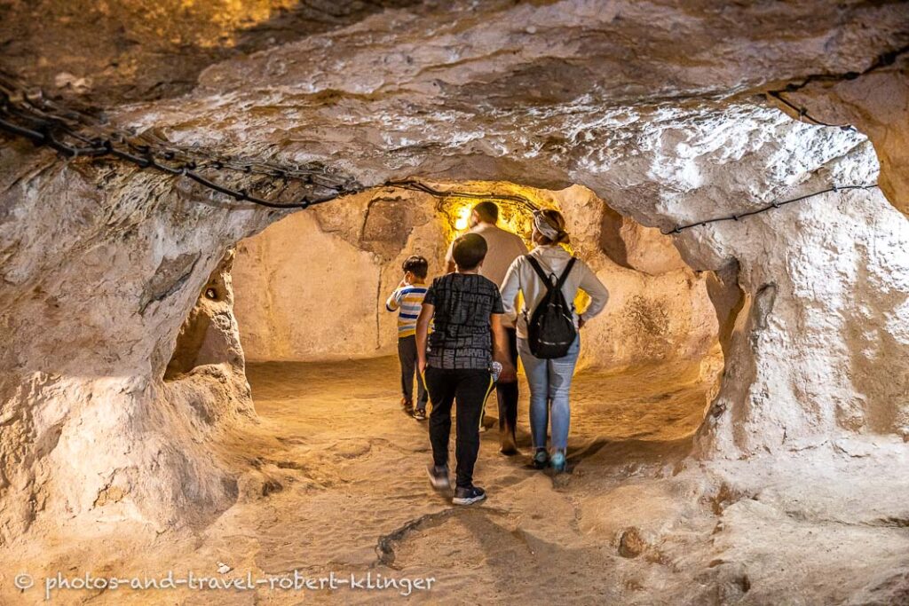 The underground city in Derinkuyu, Turkey