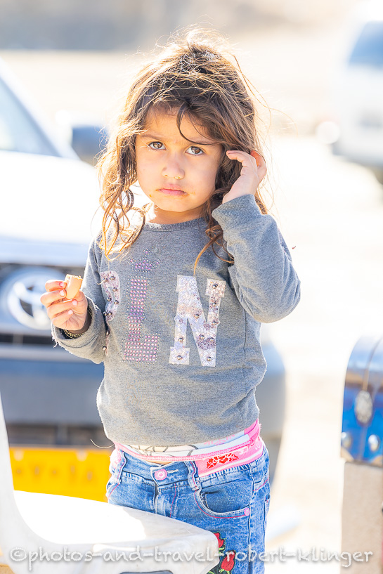Portrait of a girl in Kurdistane