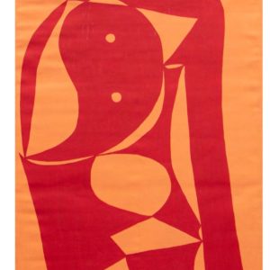 cuerpo rojo arte abstracto de Enrique Pichardo