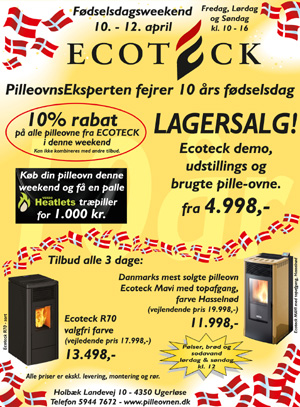 Pilleovnseksperten – Salg, service & montering af Ecoteck pilleovne