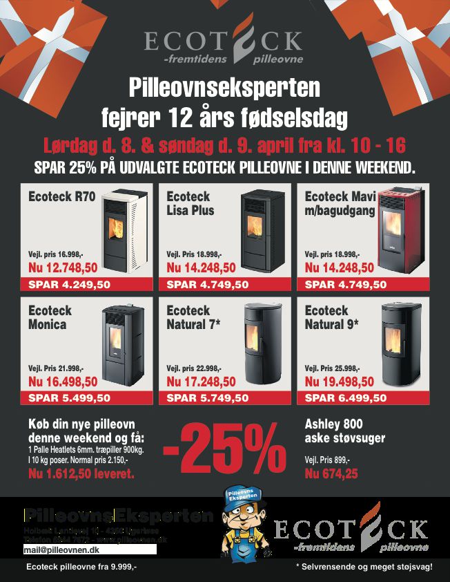 Pilleovnseksperten – Salg, service & montering af Ecoteck pilleovne