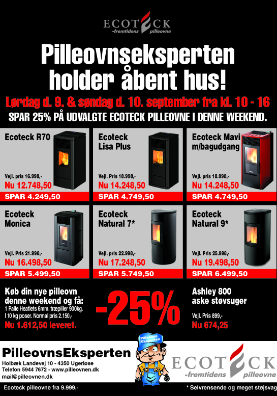 Pilleovnseksperten – Salg, service & montering af Ecoteck pilleovne