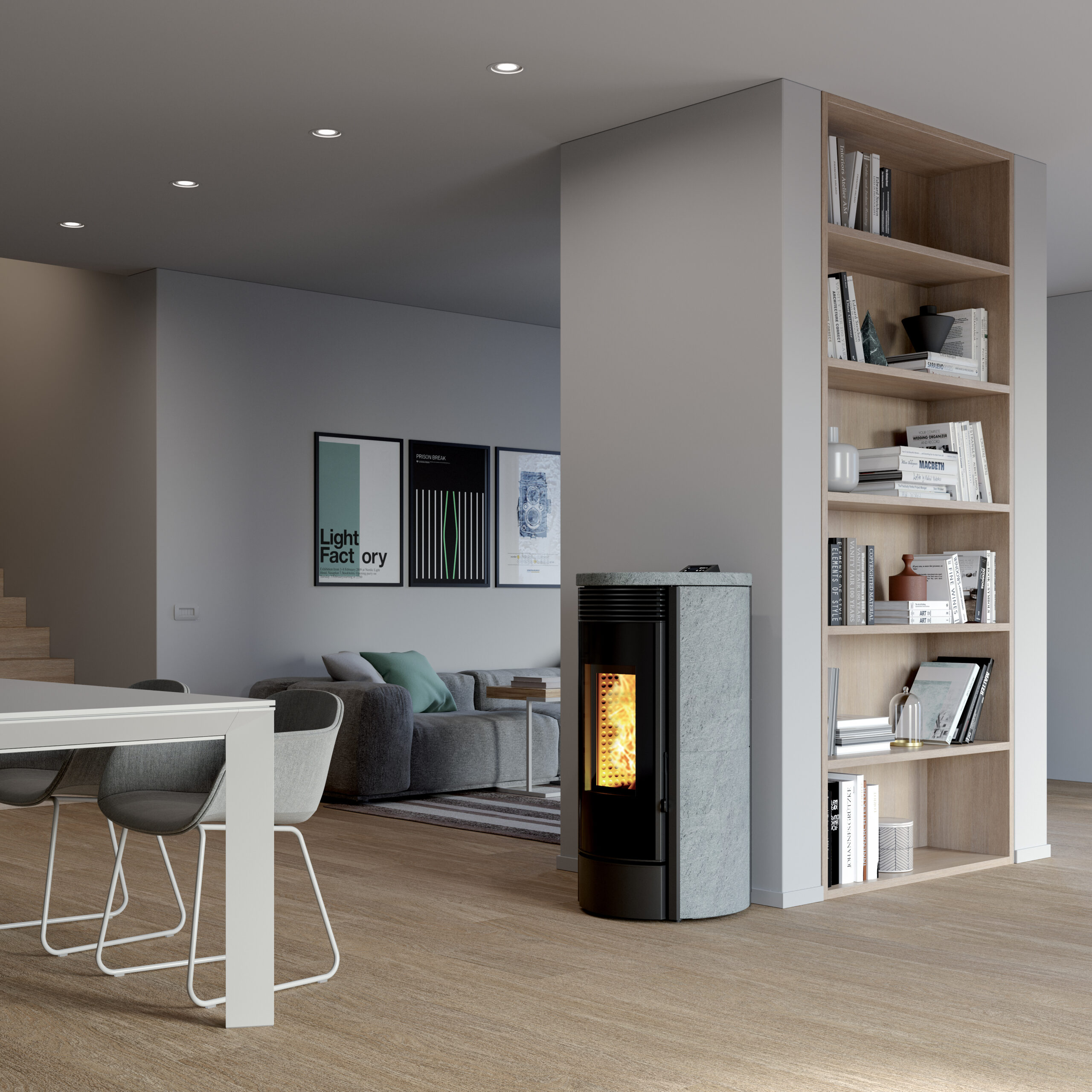 Ecoteck Mona med konvektion 9 kW. - Billede 2