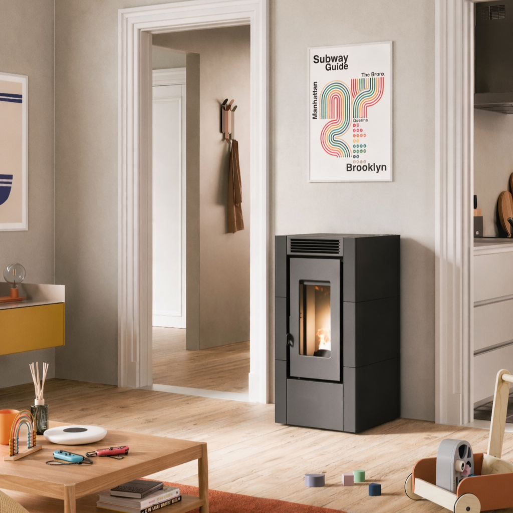 Ecoteck Cristal 6 kW. med Wi-Fi og bagafgang - Billede 2