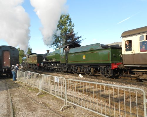 West Somerset Railway 2 steam engines on the West Somerset Railway