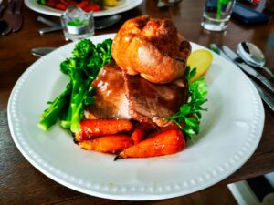 A sumptious roast dinner