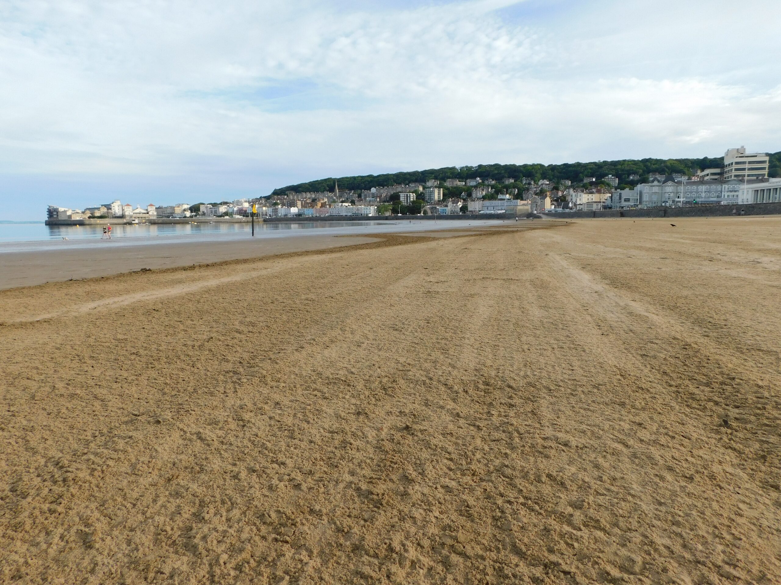 weston super mare beach Large sandy beach with buildings in the distance at Weston-Super-Mare