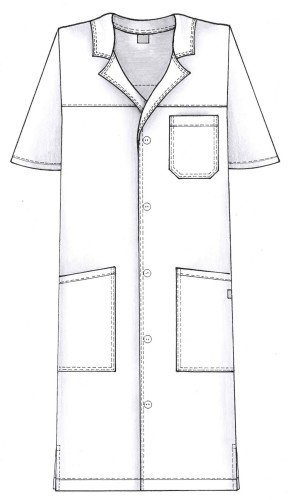 Jonas Läkarrock Lång 5501L Arbetskläder Vården Vårdkläder