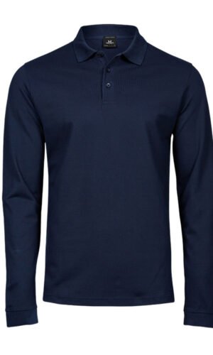 Tröja Piké Herr - Luxury Stretch Long sleeve Polo 1406