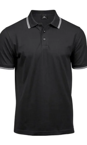 Tröja Piké Herr - Luxury Stretch Stripe Polo 1407