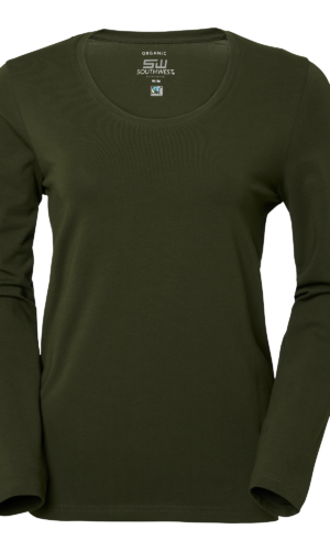 Sandryds t-shirt Dark Olive Lily art 1000199 Arbetskläder vården Arbetskläder restaurang