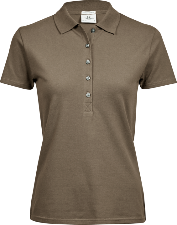 145 Luxury Stretch Polo Women Clay Arbetskläder Vården Arbetskläder Restaurang