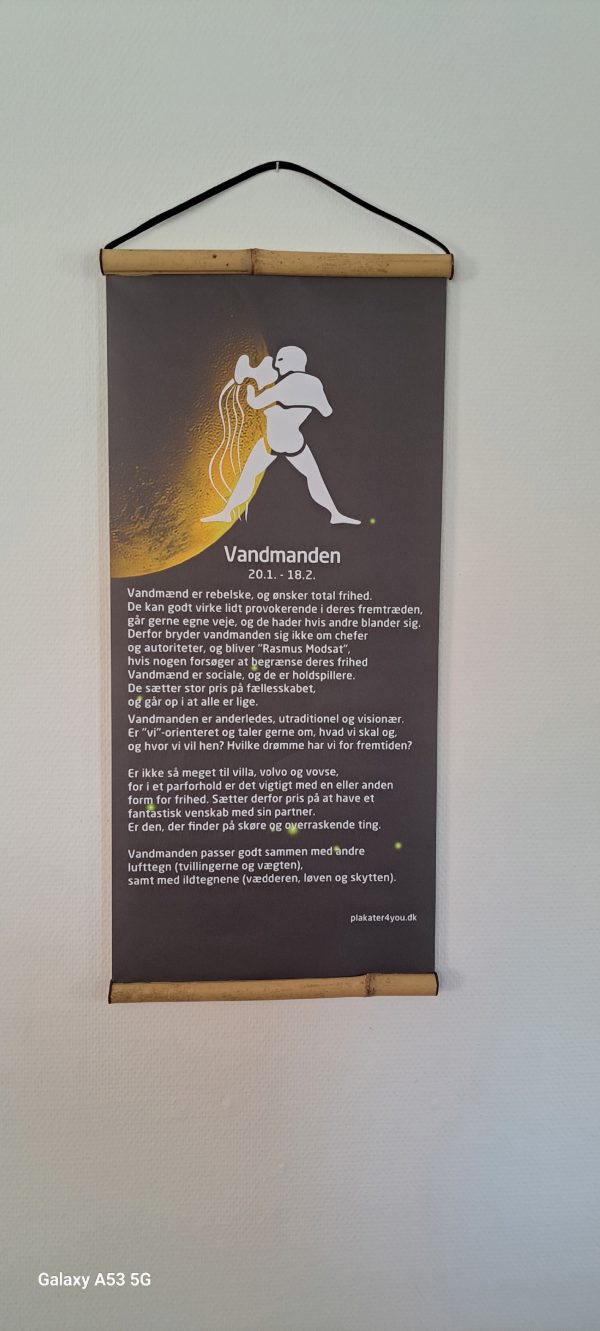 vandmand stjernetegn plakat