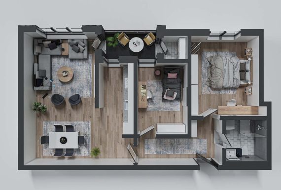 Banesa 01, 06, 11, 16, 21, 26 - 93.28 m² - Baza Banesa 01, 06, 11, 16, 21, 26 - 93.28 m² - Baza