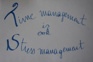 time management is ook stressmanagement