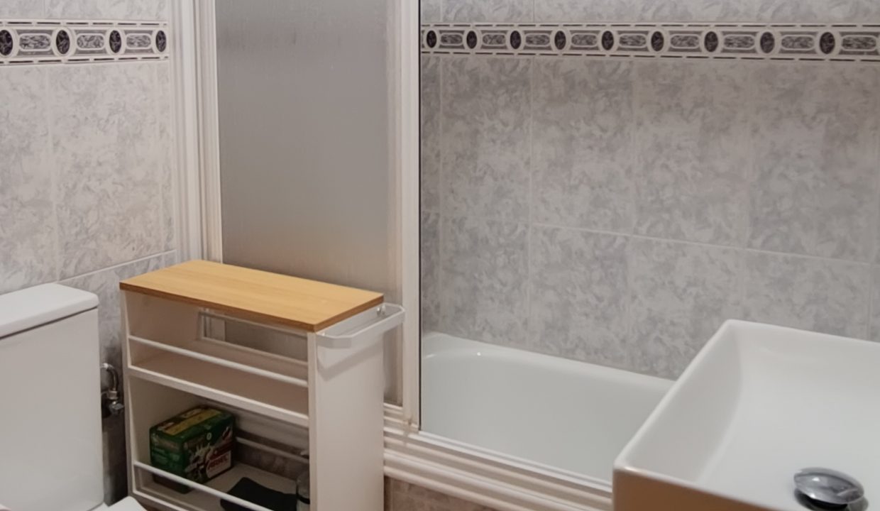 Bathroom With Toilet And Hand Washer - Apartment For Rent