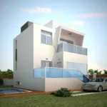 Villa with plot in Busot. The house has three bedrooms