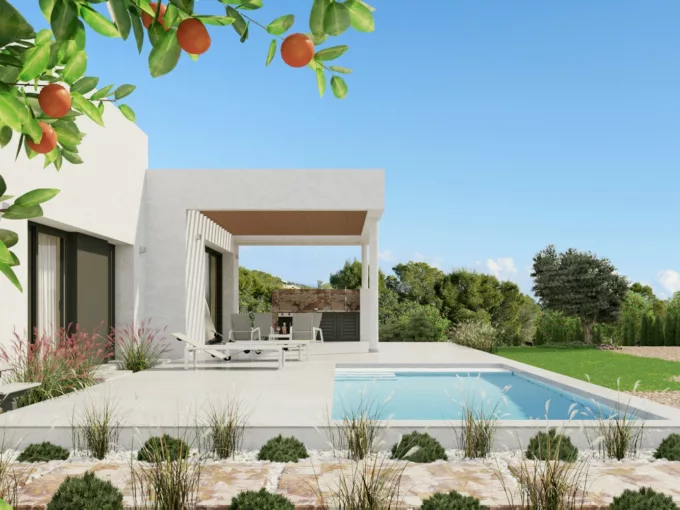 El Moncayo Properties offers these luxury new build villas in Las Colinas Golf with forest views.Built with the highest quality materials and smart technology