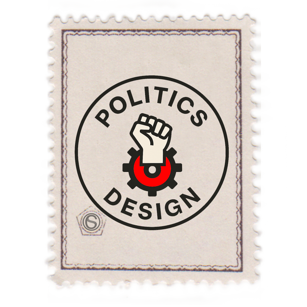 A minimalist illustration showing a group of workers pushing a large gear while an elevated authority figure directs surplus through three arrows toward different groups, symbolising how modern capitalist economies centralise power and distribute value away from workers.