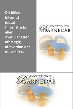 Barnedåb - 2 blå sutter