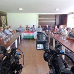 Serokê Giştî yê PAKê Mustafa Özçelik, di roja 02.10.2021ê li Cemîyeta Rojnamevanan a Amedê civîneke ...