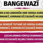 PWK: Em bangî malbatên kurdan dikin ku zarokên xwe di dersa bijarte ya kurdî de qeyd bikin!/Keyeyê K...