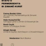 Li Batmanê panela ‘Statû û Perwerdehiya Bi Zimanê Kurdî’ tê lidarxistin