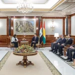Nêçîrvan Barzanî pêşwazî li şandeke bilind a Amerîkî kir