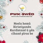 PWK-SWÊD: Noela Xiristiyanên Kurdistan û yên cîhanê pîroz be!
