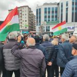 Polis, Kuzey Kurdistan Ulusal Birlik Güçlerinin İranı protesto eylemine müdahele etti