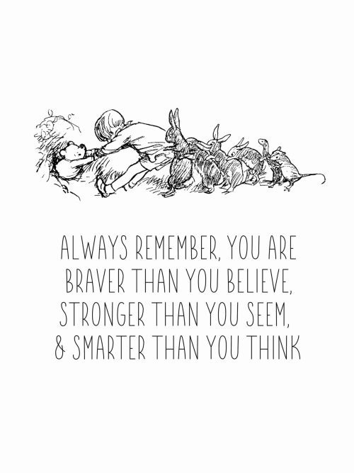 Always Remember, You Are Braver Than You Believe Poster