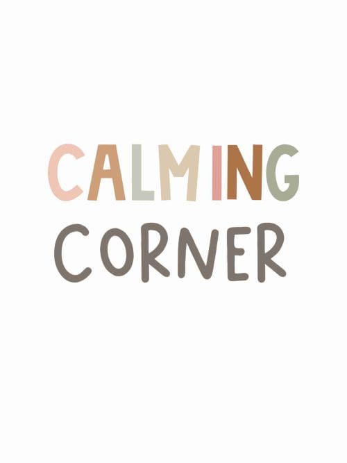 Calming Corner Poster