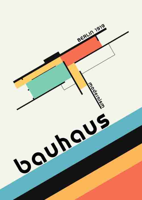 Geometrisk Bauhaus Poster