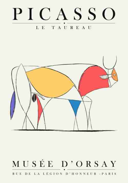 Picasso Tjur Poster