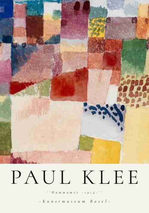Paul Klee Färgglad Mosaik Poster