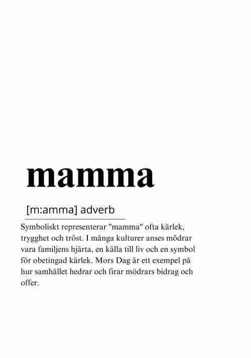 Mamma Poster