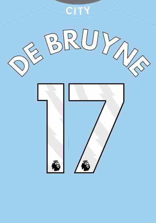 Kevin De Bruyne Fotbollströja Poster