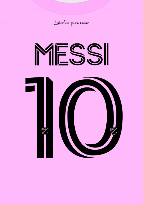 Leonel Messi Fotbollströja Poster