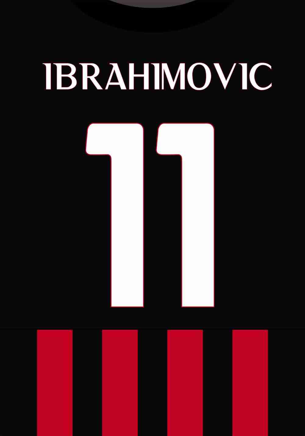 Zlatan Ibrahimovic Fotbollströja Poster