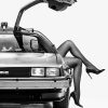 Retro DeLorean Fotografi Poster