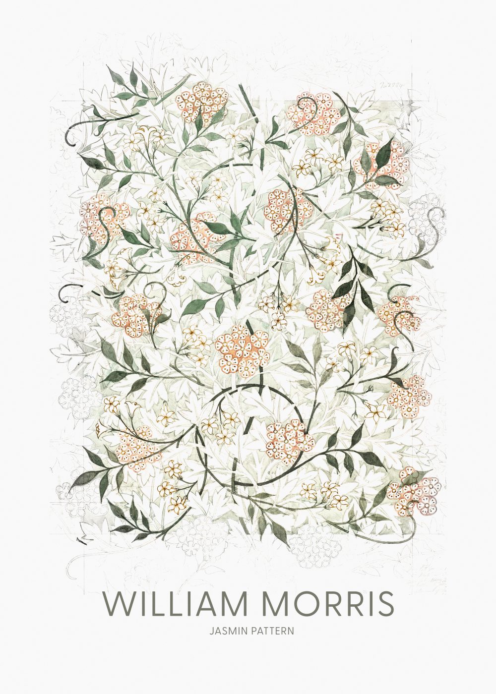 William Morris Jasmin Mönster Poster